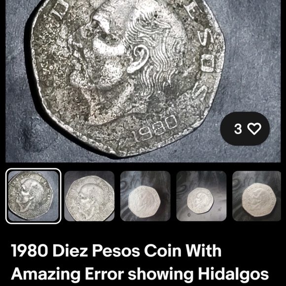 1980 Diez Pesos Coin - Picture 1 of 1